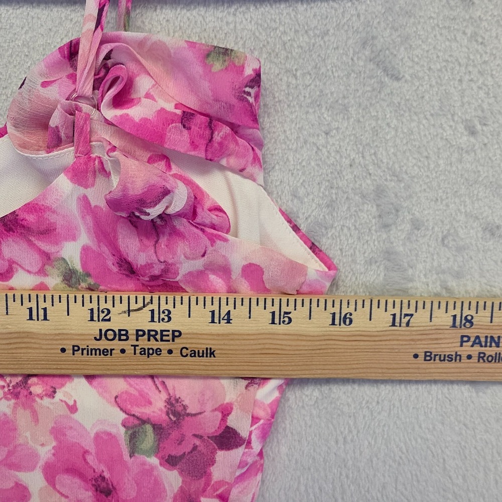 Crystal Doll Dress‎ Womens 9 Pink Floral Maxi Y2K Cottagecore HOCO Coquette - Picture 3 of 16